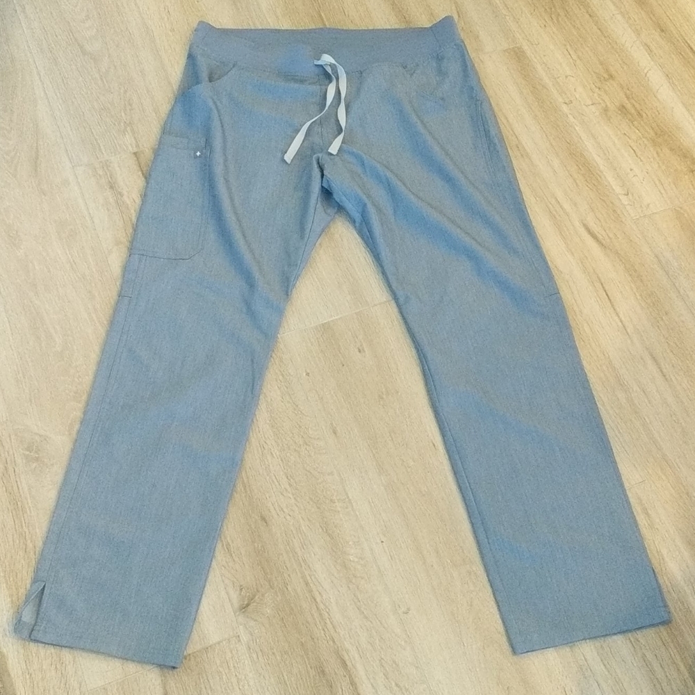 Figs Kade Scrub Bottom Heathered Indigo L/T